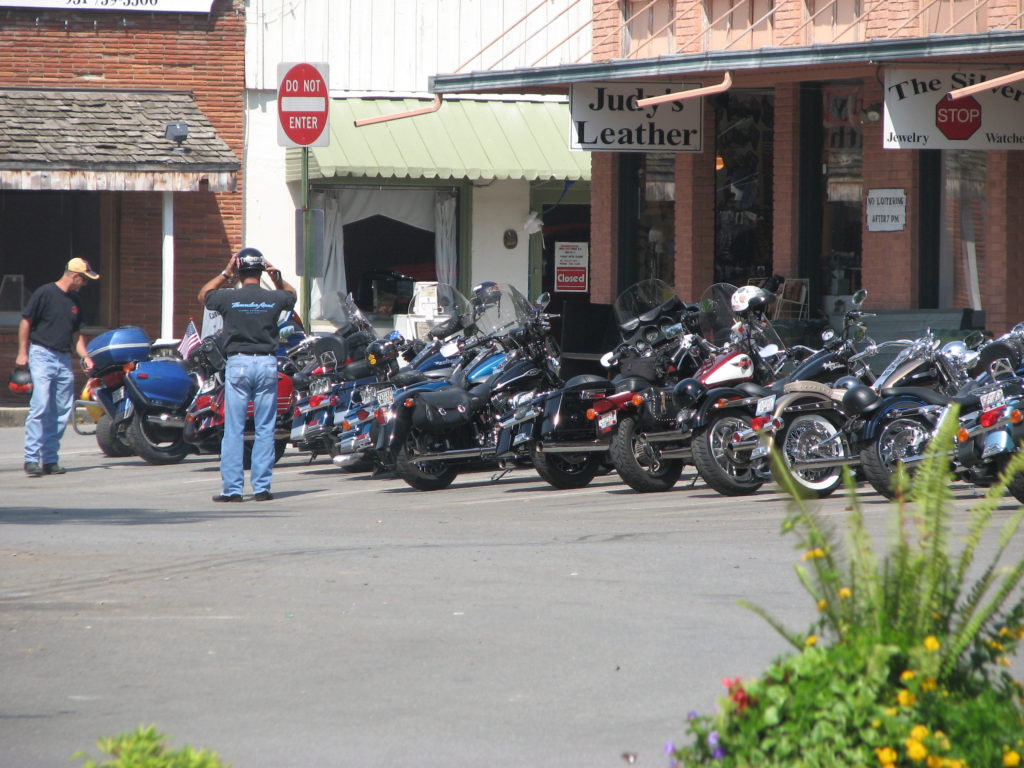 Bikers in Downtown Lynchburg