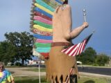 Indian Chief Statue Right