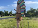 Indian Chief Statue Left