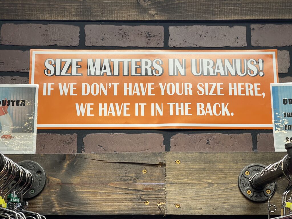 Size Matters Sign