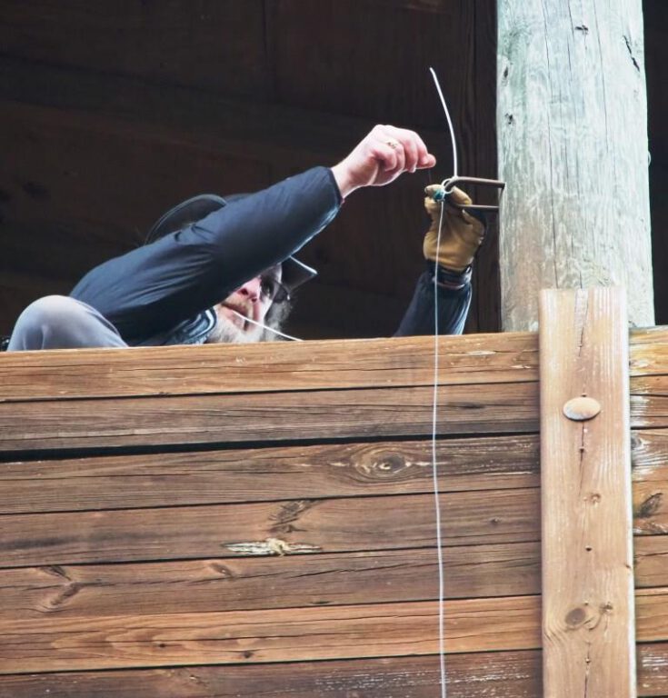 Hanging the end-fed antenna