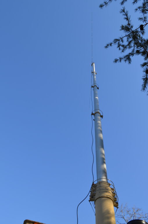 Looking up the mast