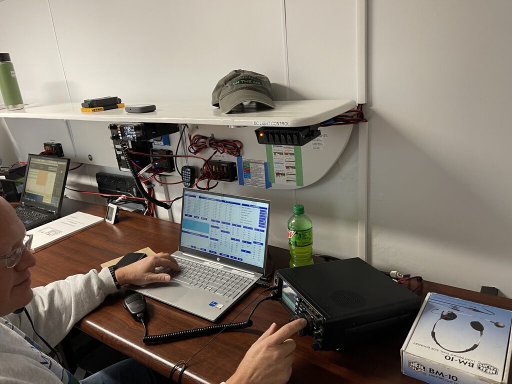 Winter Field Day Voice Operating Station