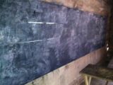 A true black board in the Greenbrier School