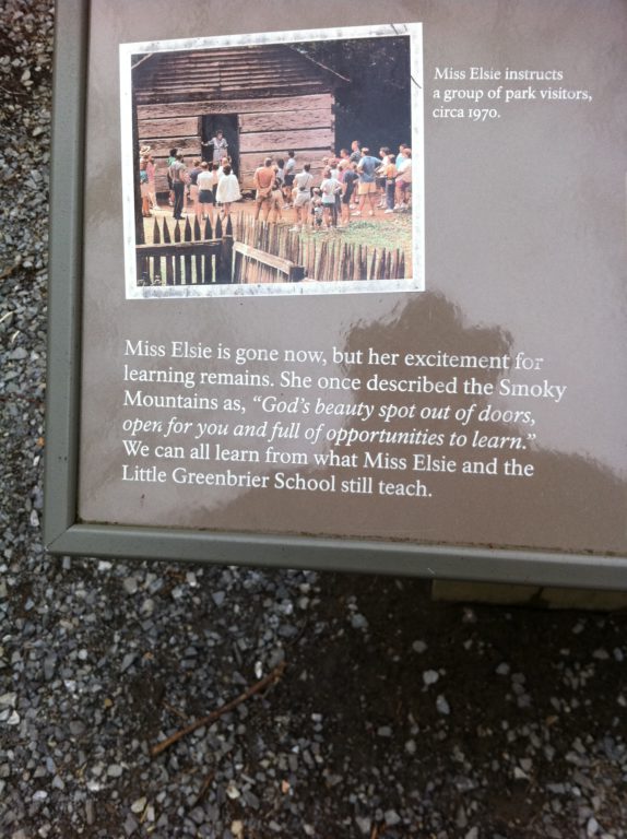 National Park's Sign at the Greenbrier School