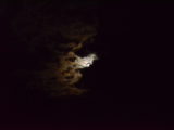 Super moon behind the clouds