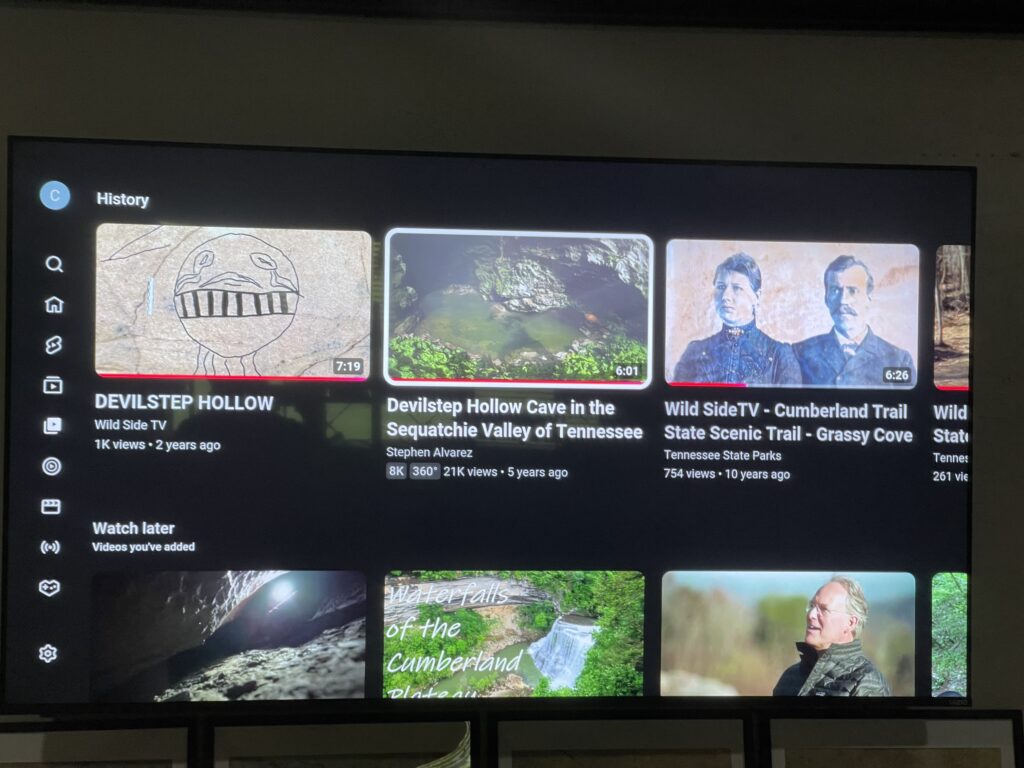 Videos shown at Cumberland Trail State Park