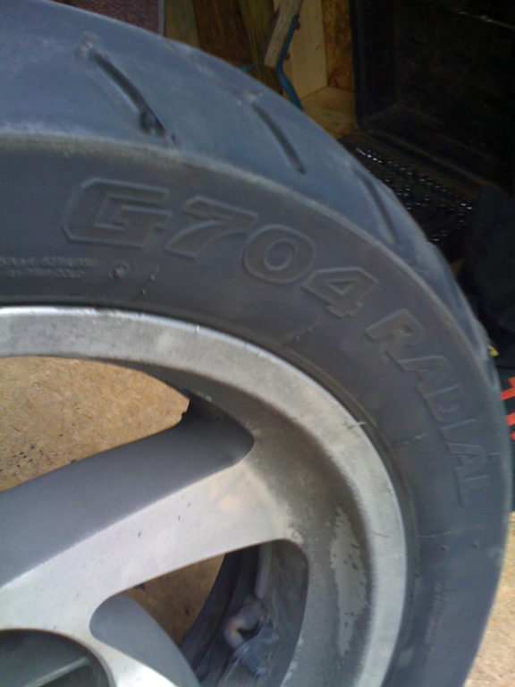 Motorcycle Tire In Need Of Replacement