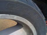 Motorcycle Tire In Need Of Replacement