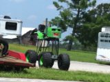 Lifted Lawnmower