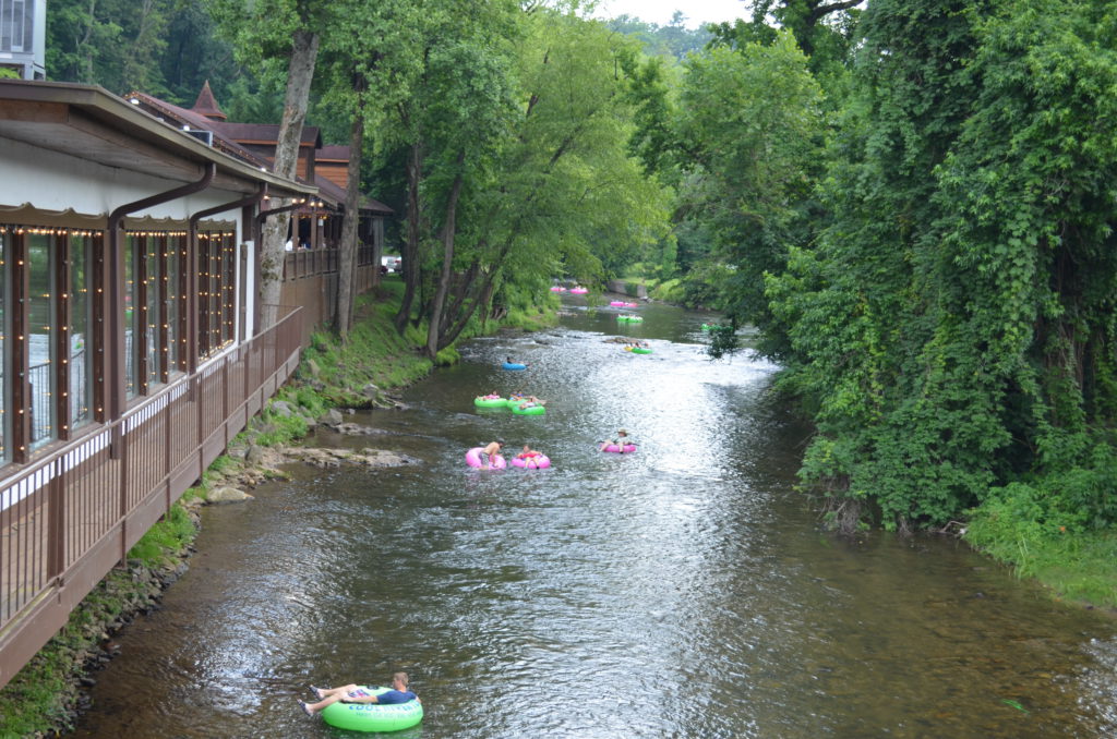 Tubing on the river