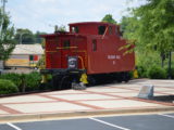 One of the old cabooses at Cornelia - Home of the Big Red Apple