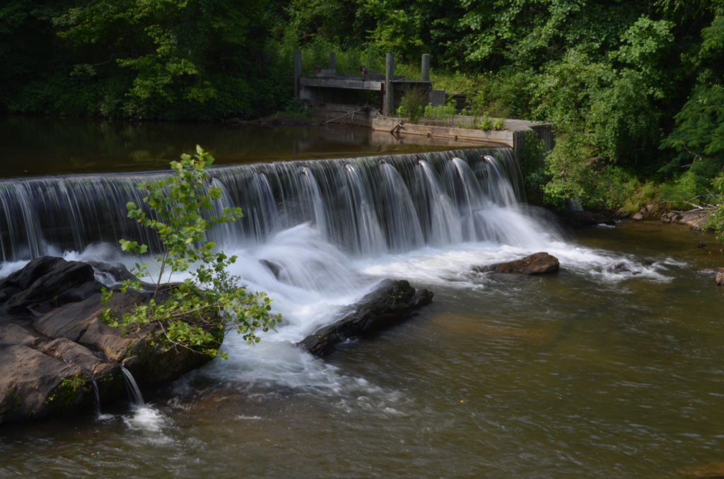 Waterfall over Grist Mill Dam