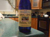 A bottle of Chalet White from the Habersham winery