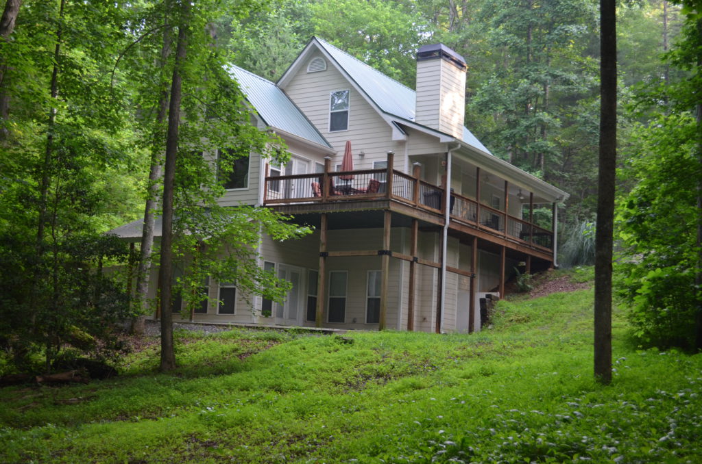 View of the back of the house