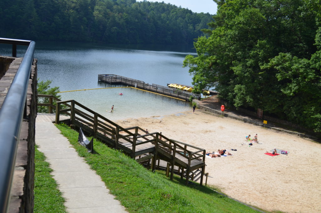 "Beach" at the Unicoi Lake