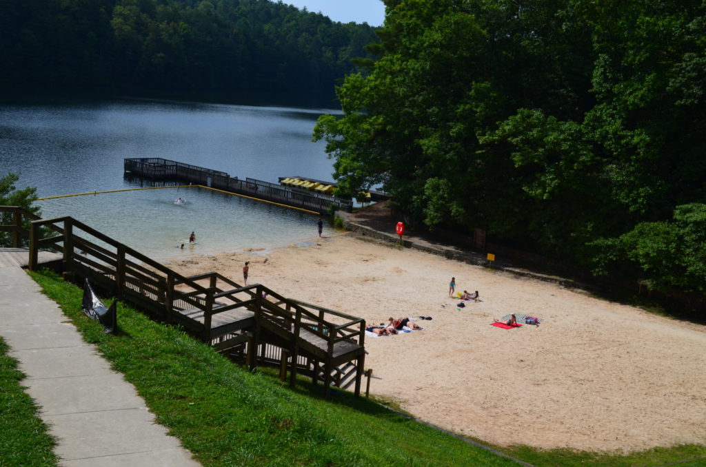 "Beach" at the Unicoi Lake