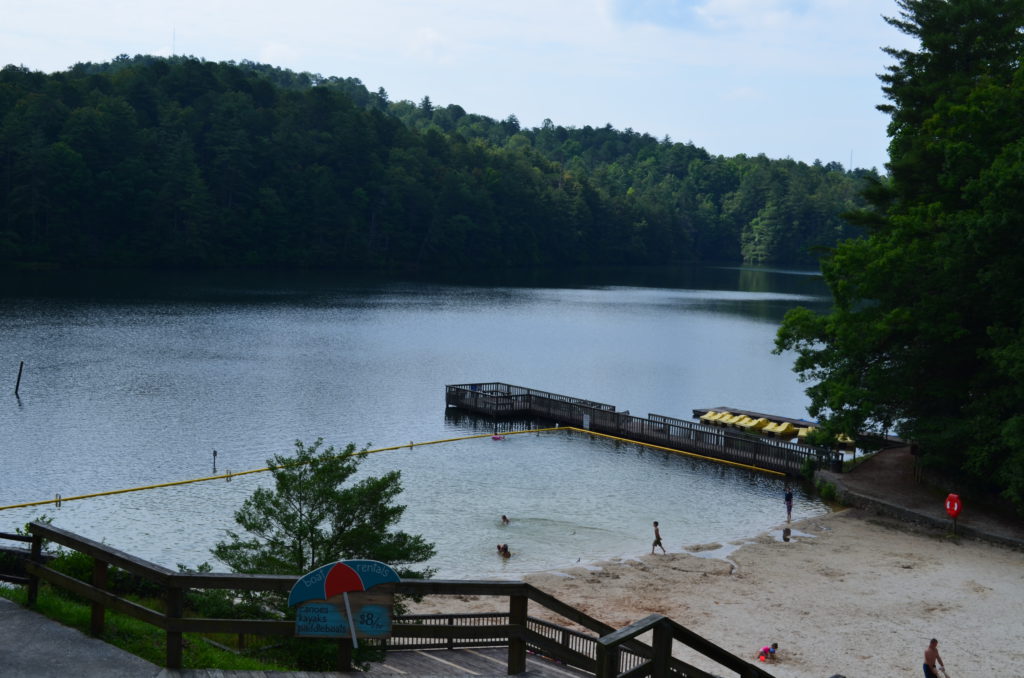 "Beach" at the Unicoi Lake