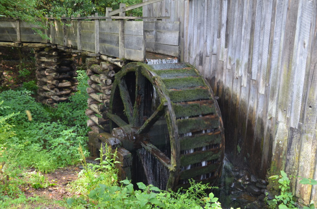 Gristmill wheel at Cades Cove