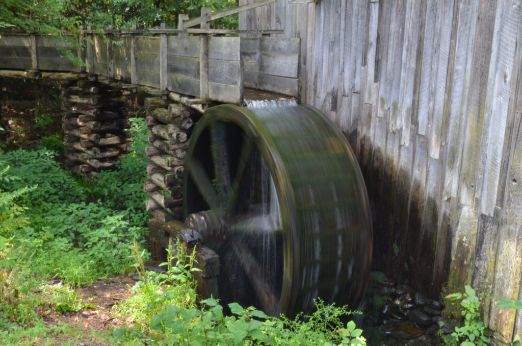 Gristmill wheel at Cades Cove