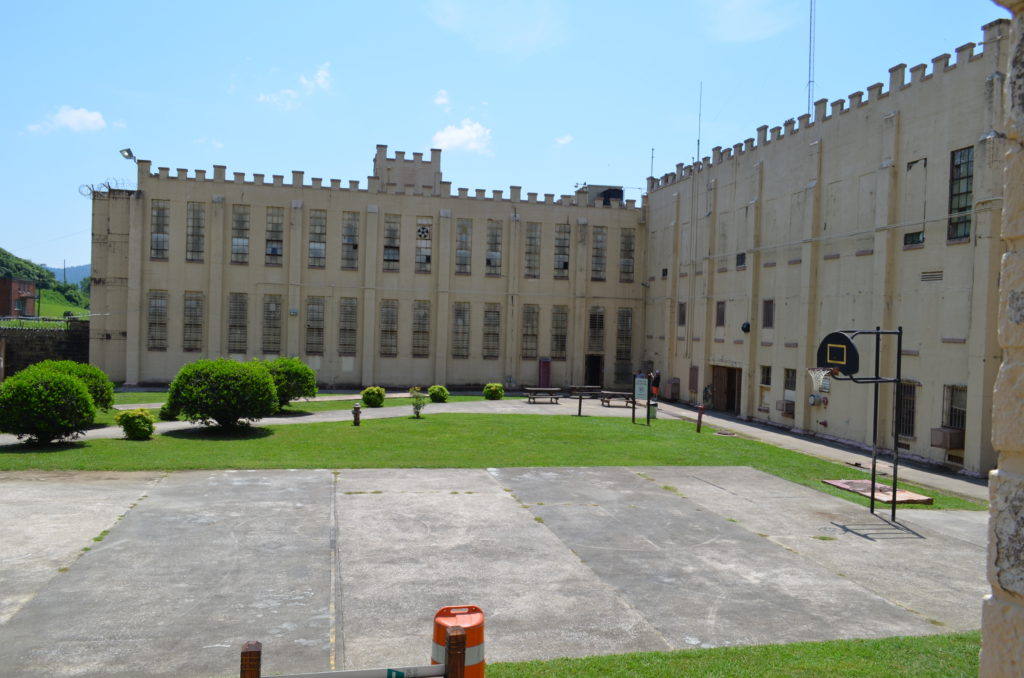 view from the front door of the Gymnasium