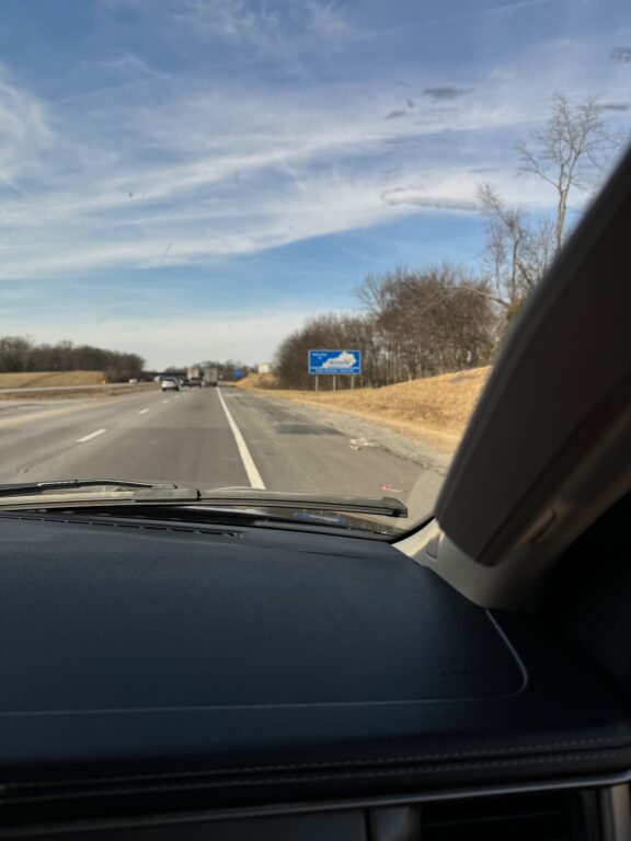 Entering Kentucky