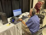 Ken operating W1AW/4 at the Huntsville Hamfest